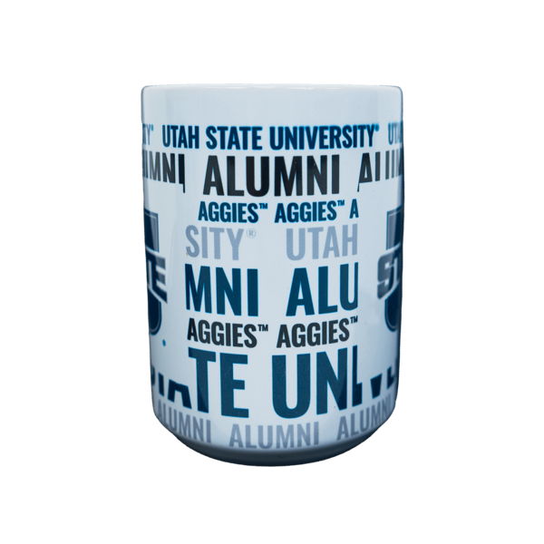 U-State, Utah State University, Aggies, White, Mug